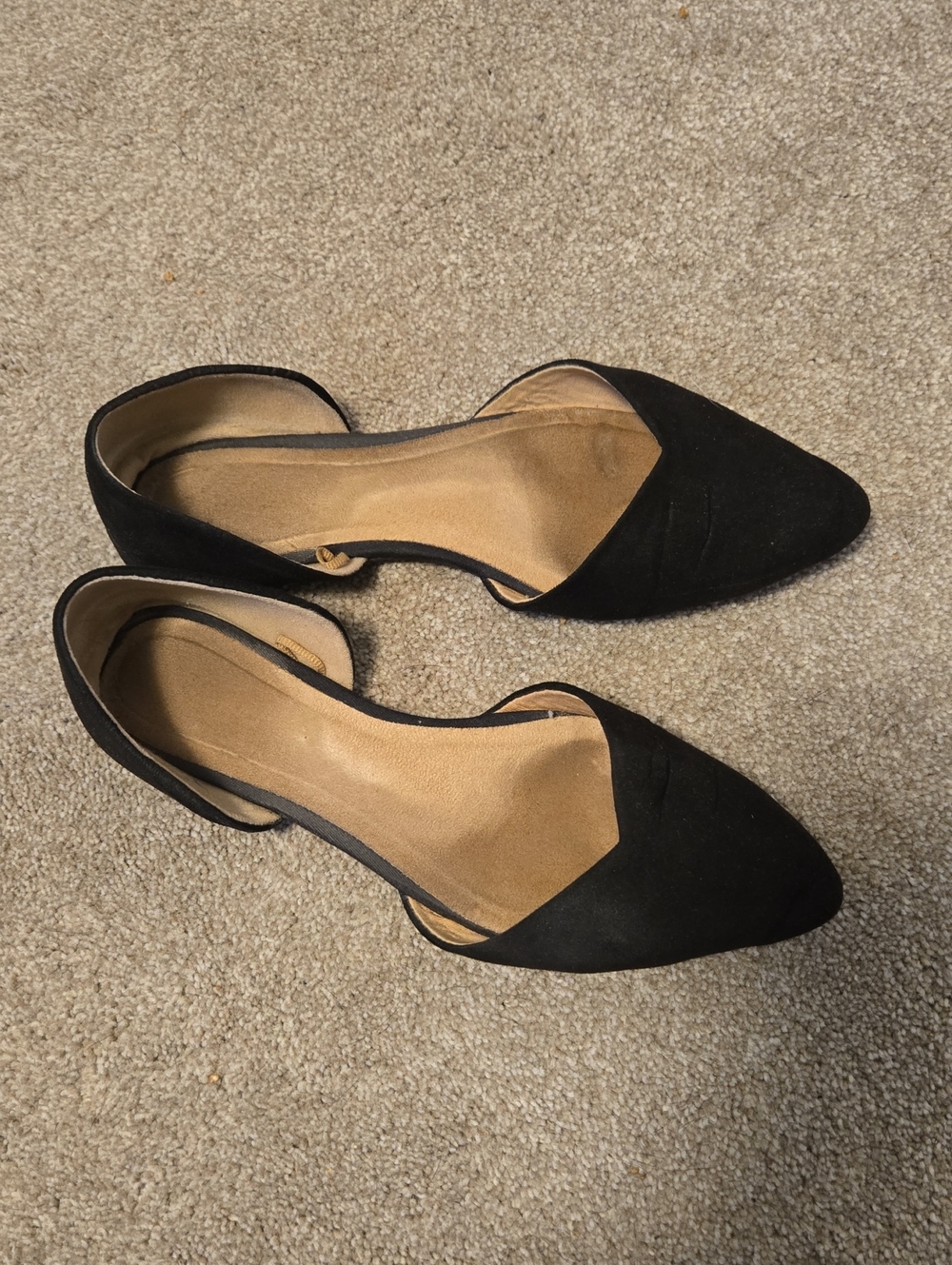 Old Navy Black Pointed D'Orsay Flats for Women